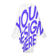 Charger l'image dans la galerie, Robe dolman décontractée à manches longues pour femmes WQ grande taille coupe ample personnalisé avec photo texte prénom