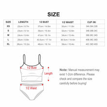 Charger l'image dans la galerie, Ensemble bikini bustier 2 pièces pour femme BK2139 personnalisée avec prénom motif texte (conception multi-images)