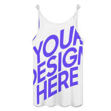 Charger l'image dans la galerie, Robe débardeur moulante à bretelles spaghetti pour femmes F19Q à la mode personnalisé avec photo texte prénom