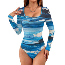 Charger l'image dans la galerie, Body Femme Personnalisable à Col Carré et Manches Longues