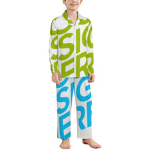 Charger l'image dans la galerie, Pyjama à manches longues pour enfants LM125 personnalisé avec photo texte prénom (conception une image)