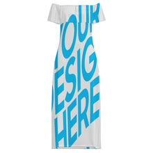Charger l'image dans la galerie, Robe longue sans bretelles MXLD292 pour femme RRCQ personnalisé avec photo texte prénom (conception une image)