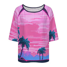 Charger l'image dans la galerie, Haut Épaules Dénudées Femme Personnalisé | T-shirt Côtelé Chic