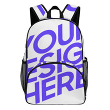 Charger l'image dans la galerie, Sac à dos grande capacité 44 x 32 x 19 cm personnalisée avec prénom motif texte