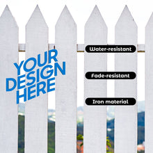 Charger l'image dans la galerie, Décoration creuse en fer (noir) personnalisé avec photo texte prénom