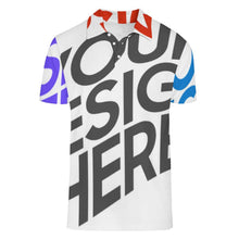 Charger l'image dans la galerie, Polo d'été en soie glacée pour homme B612 personnalisée avec prénom motif texte (conception multi-images)