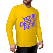 Charger l'image dans la galerie, Chemise à manches longues pour hommes 100% coton imprimé sur le devant différentes couleurs personnalisé avec photo texte prénom