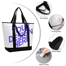 Charger l'image dans la galerie, Sac de courses isotherme grande capacité XB0601064 personnalisée avec prénom motif texte (conception multi-images)