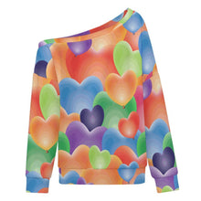 Charger l'image dans la galerie, Sweat Femme Épaule Dénudée Personnalisable Coupe Oversize