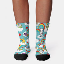 Charger l'image dans la galerie, Chaussettes Longues Personnalisées | Design Bicolore, Confort Polyester | Cadeau Unique