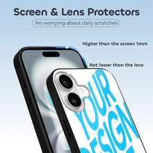Charger l'image dans la galerie, Coque de téléphone en verre Apple iPhone 16 personnalisé avec photo texte prénom