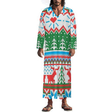 Charger l'image dans la galerie, Robe Longue Style Oriental Personnalisable | Col V Manches Longues