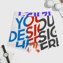 Charger l'image dans la galerie, Boxer homme avec ceinture en soie glacée SDS025 personnalisée avec prénom motif texte (conception multi-images)
