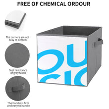 Charger l'image dans la galerie, Lot de 6 bacs de rangement pliables personnalisée avec prénom motif texte