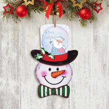 Charger l'image dans la galerie, Décoration de Noël en Bois | Panneau Bonhomme de Neige à Personnaliser