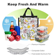 Charger l'image dans la galerie, Sac Lunch Isotherme Pliable Rétro | Design Paper Bag & Velcro