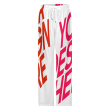 Charger l'image dans la galerie, Pantalon de pyjama long ample pour femme bas de pyjama ample tailles jusqu'à 5XL personnalisée avec prénom motif texte (conception multi-images)