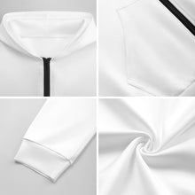 Charger l'image dans la galerie, Sweat-shirt à capuche zippé pour adolescent LM516 personnalisée avec prénom motif texte (conception multi-images)