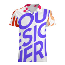 Charger l'image dans la galerie, Polo pur coton pour homme personnalisée avec prénom motif texte
