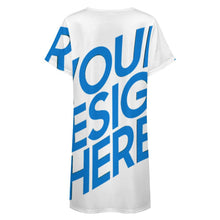 Charger l'image dans la galerie, Chemise de nuit ample à manches courtes pour femme LM413 personnalisé avec photo texte prénom