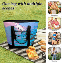 Charger l'image dans la galerie, Cabas de Courses Isotherme Personnalisé en Toile Oxford Grande Capacité