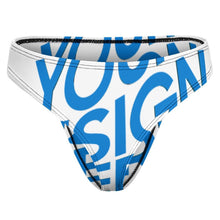 Charger l'image dans la galerie, String en soie glacée dos en T pour femme NZ207 personnalisé avec photo texte prénom (conception une image)