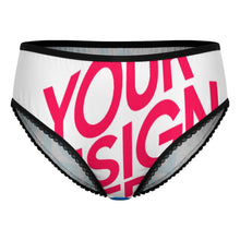 Charger l'image dans la galerie, Culotte femme en dentelle LM500 personnalisée avec prénom motif texte (conception multi-images)