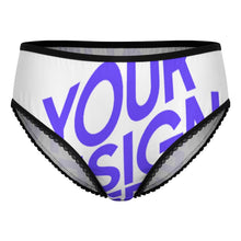 Charger l'image dans la galerie, Culotte femme en dentelle LM500 personnalisé avec photo texte prénom (conception une image)