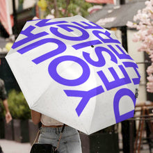 Charger l'image dans la galerie, Parapluie de golf automatique Y08 2 plis (intérieur noir collé/extérieur imprimé) personnalisée avec prénom motif texte