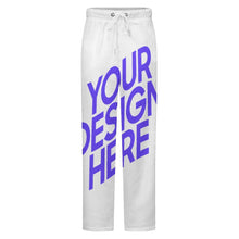 Charger l'image dans la galerie, Pantalon de pyjama ample en peluche pour homme LM217 (différents motifs devant et derrière) personnalisé avec photo texte prénom