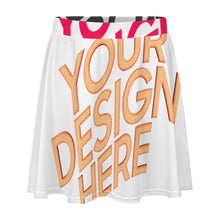 Charger l'image dans la galerie, Jupe de patinage artistique femme LM233 personnalisée avec prénom motif texte (conception multi-images)