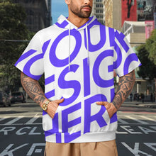 Charger l'image dans la galerie, Sweat à capuche unisexe à manches courtes LM250 personnalisé avec photo texte prénom (conception une image)