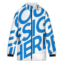 Charger l'image dans la galerie, Veste matelassée zippée en coton pour femme MWL516 personnalisé avec photo texte prénom (conception une image)
