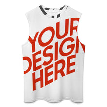 Charger l'image dans la galerie, Débardeur sans manches A66K pour homme personnalisée avec prénom motif texte (conception multi-images)