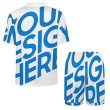 Charger l'image dans la galerie, Ensemble pyjama short manches courtes femme LM093 personnalisé avec photo texte prénom (conception une image)