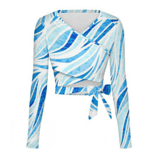 Charger l'image dans la galerie, Blouse Femme Manches Longues avec Nœud Papillon Personnalisable