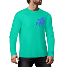 Charger l'image dans la galerie, Pull pour homme 100 % coton imprimé sur la poitrine et les poignets chemise à manches longues de différentes couleurs personnalisée avec prénom motif texte