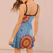 Charger l'image dans la galerie, Robe Patineuse à Bretelles Ajustables : Robe d'Été Fluide & Stretch