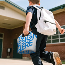Charger l'image dans la galerie, Sac à lunch portable personnalisé avec photo texte prénom (conception une image)