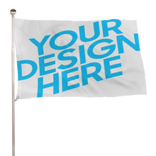 Charger l'image dans la galerie, Drapeau à deux trous personnalisé avec photo texte prénom