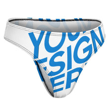 Charger l'image dans la galerie, String en soie glacée dos en T pour femme NZ207 personnalisé avec photo texte prénom (conception une image)