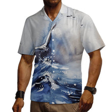Charger l'image dans la galerie, Chemise Col Cubain Coton Personnalisable Manches Courtes Homme