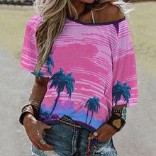 Charger l'image dans la galerie, Haut Épaules Dénudées Femme Personnalisé | T-shirt Côtelé Chic