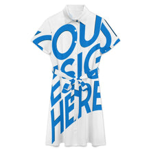 Charger l'image dans la galerie, Robe chemisier à manches courtes pour femme LM448 personnalisé avec photo texte prénom