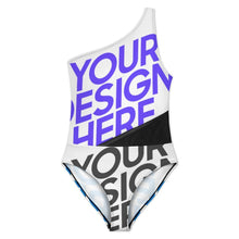 Charger l'image dans la galerie, Maillot de bain une pièce amincissant en maille sexy pour femme SDS504 personnalisé avec photo texte prénom (conception multi-images)