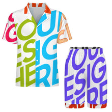 Charger l'image dans la galerie, Pyjama homme 2 pièces manches courtes LM135 personnalisée avec prénom motif texte (conception multi-images)