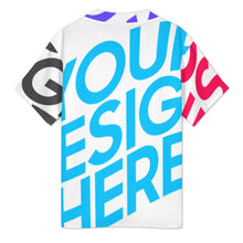 Charger l'image dans la galerie, T-shirt col V homme classique à manches courtes J20T personnalisée avec prénom motif texte (conception multi-images)