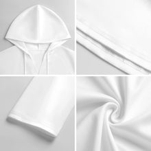 Charger l'image dans la galerie, Sweat à capuche femme manches longues col V C19H personnalisé avec photo texte prénom (conception une image)