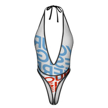 Charger l'image dans la galerie, Sous-vêtement combinaison sexy en V profond pour femme SDSQQ004 personnalisé avec photo texte prénom