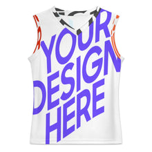 Charger l'image dans la galerie, Débardeur de basket homme maillot TK col V personnalisée avec prénom motif texte (conception multi-images)